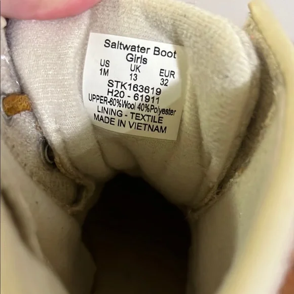 Sperry Top Sider Duck Boots, Youth Size 1 - Picture 4 of 6